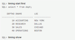 Basic commands of SQL*PLUS