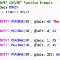 CONVERT - SQL Server function