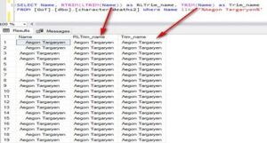 SQL RTRIM FUNCTION