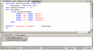 SQL Server function CASE