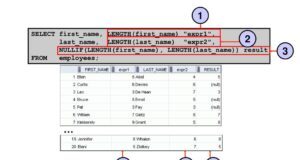 Oracle NULLIF function