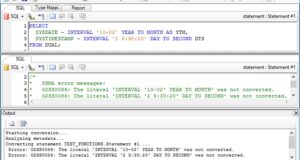 Oracle TO_TIMESTAMP_TZ function