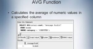 Oracle AVG function