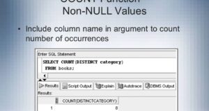 Oracle COUNT function