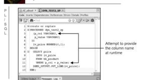 SQLS*Plus - Oracle PLSQL dynamic SQL 1