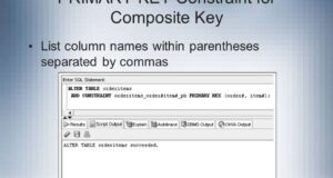 Oracle Primary Keys