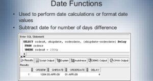 Oracle date functions