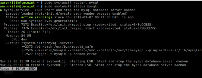 vertrigo mysql database server does not work correctly