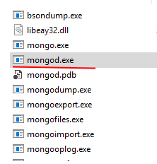 move on the hard disk to the directory where mongodb is installed